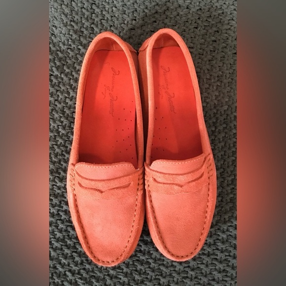 Massimo Matteo Women’s Orange Suede Driving Penny Loafer Slip-On; Size 6.5 - Picture 4 of 10